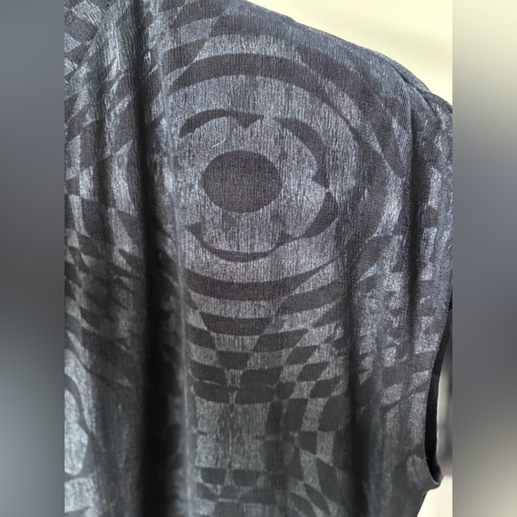 Vintage Joseph Ribkoff Black Sleeveless Cowl Neck Sheath Dress - Picture 2 of 2